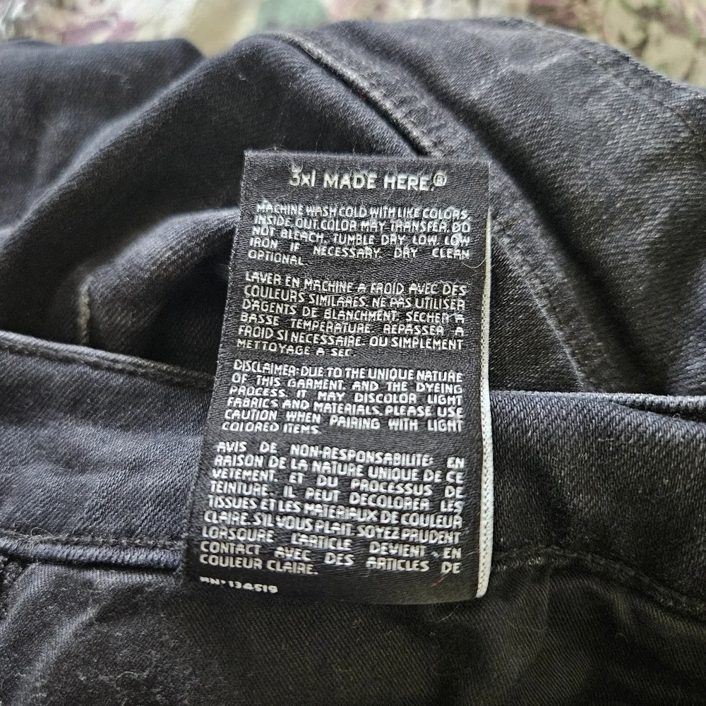 3X1 N.Y.C Womens Vida Black High Rise Skinny Cargo Jeans Size 28